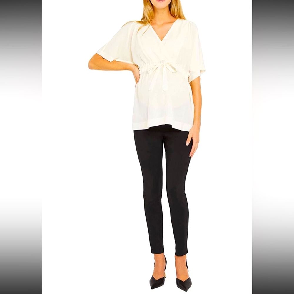 Motherhood Maternity Super Stretch Black Skinny Leggings / Pants - Size 1X - NWT
